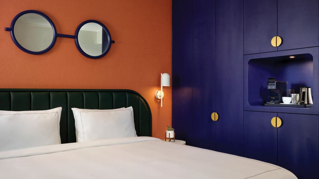 room designed by Jaime Hayon  at art'otel London Battersea Power Station